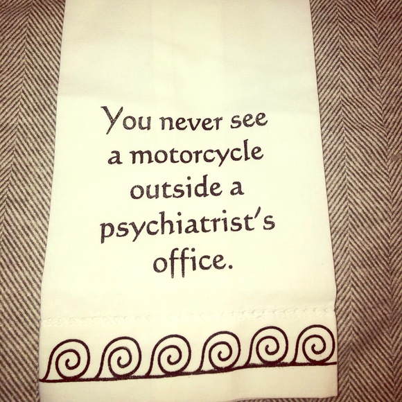 Funny tea towel ** Holiday gift motorcycle - Picture 1 of 6